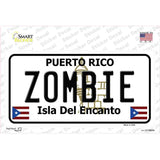 Zombie Puerto Rico Novelty Sticker Decal Small