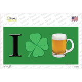 Shamrock Beer Novelty Sticker Decal Small