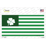 Green Shamrock Flag Novelty Sticker Decal Small