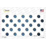 Light Blue White Dots Oil Rubbed Novelty Sticker Decal