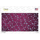 Pink Purple Flowers Oil Rubbed Novelty Sticker Decal