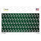 Green White Anchor Oil Rubbed Novelty Sticker Decal