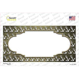 Gold White Anchor Scallop Oil Rubbed Novelty Sticker Decal