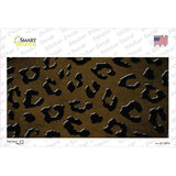 Brown Black Cheetah Oil Rubbed Novelty Sticker Decal