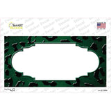 Green Black Cheetah Scallop Oil Rubbed Novelty Sticker Decal