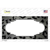 Gray Black Cheetah Scallop Oil Rubbed Novelty Sticker Decal