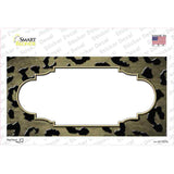 Gold Black Cheetah Scallop Oil Rubbed Novelty Sticker Decal