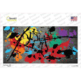 Gray Splatter Oil Rubbed Novelty Sticker Decal