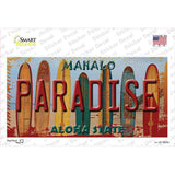 Paradise Surfboards Hawaii State Novelty Sticker Decal Small