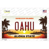 Oahu Hawaiian Islands Novelty Sticker Decal Small