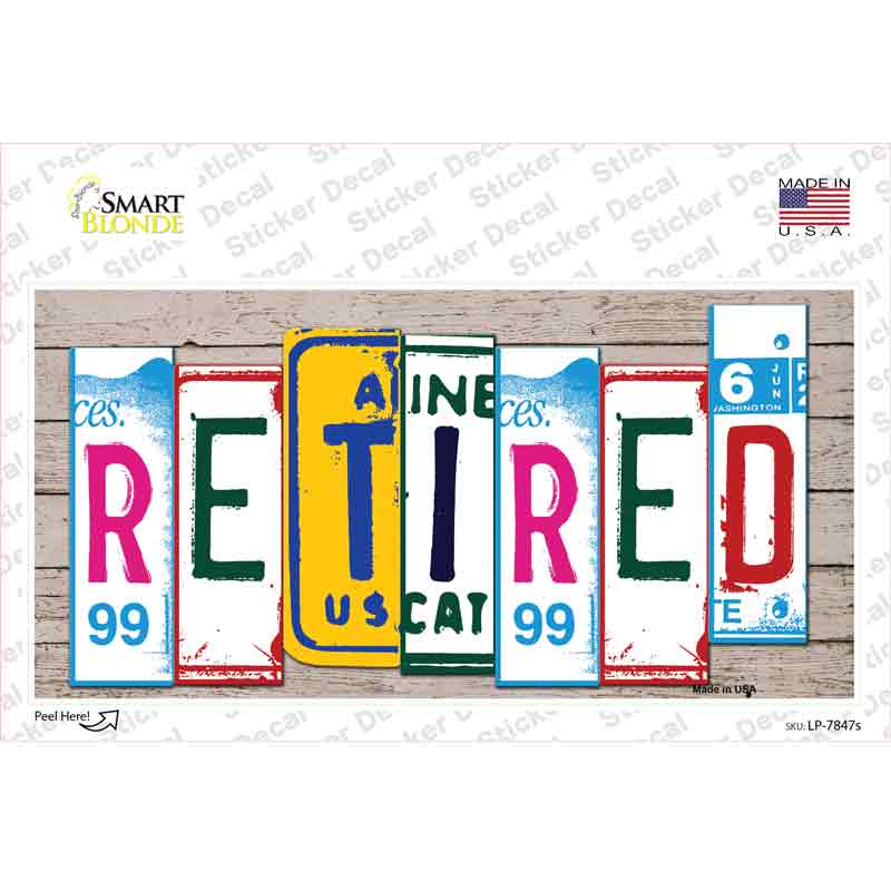 Retired Art Wood Novelty Sticker Decal | Smart Blonde