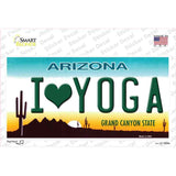 I Love Yoga Novelty Sticker Decal Small