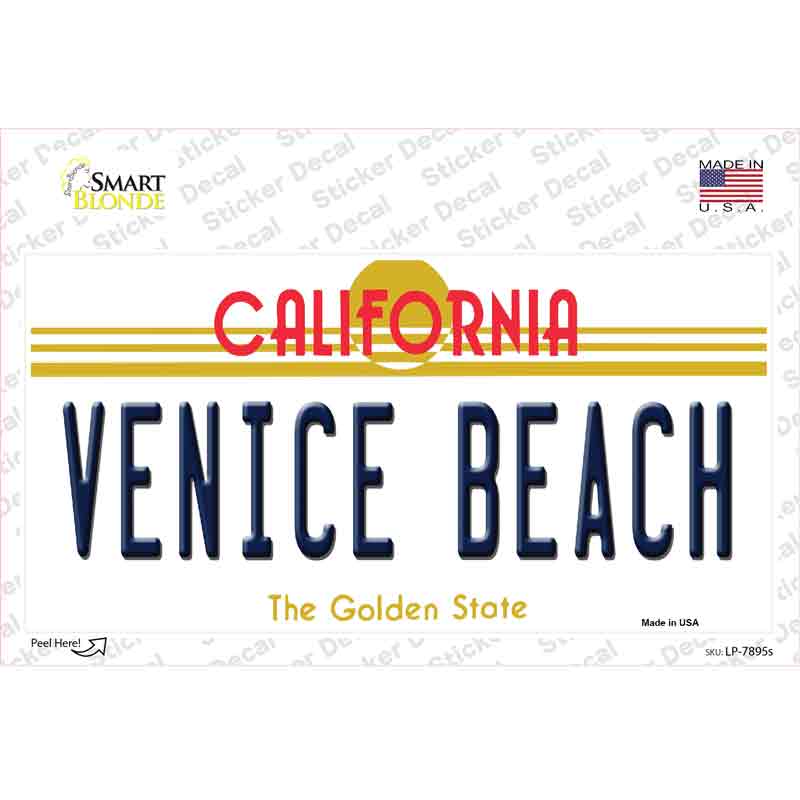 Venice Beach California Novelty Sticker Decal Small