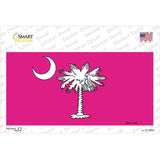 South Carolina Flag Pink Novelty Sticker Decal Small