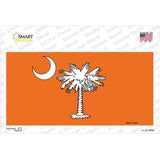 South Carolina Flag Orange Novelty Sticker Decal Small