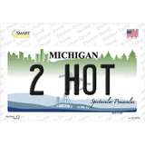 2 Hot Michigan Novelty Sticker Decal Small