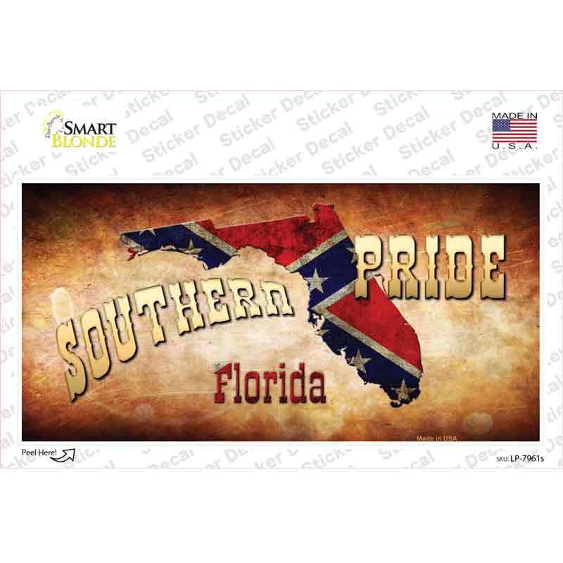 Southern Pride Florida Novelty Sticker Decal Small