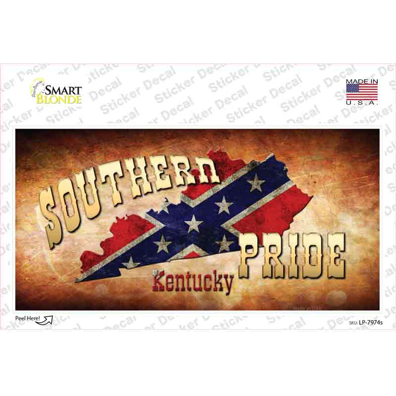 Southern Pride Kentucky Novelty Sticker Decal Small