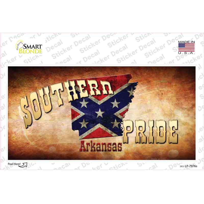 Southern Pride Arkansas Novelty Sticker Decal Small