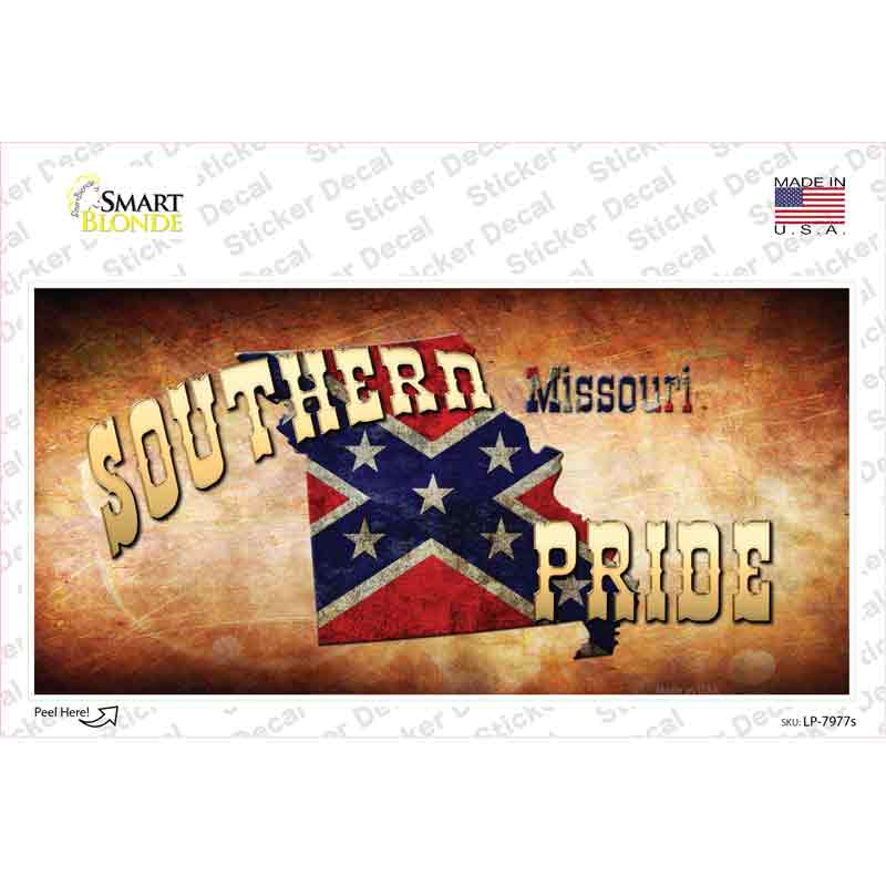 Southern Pride Missouri Novelty Sticker Decal Small