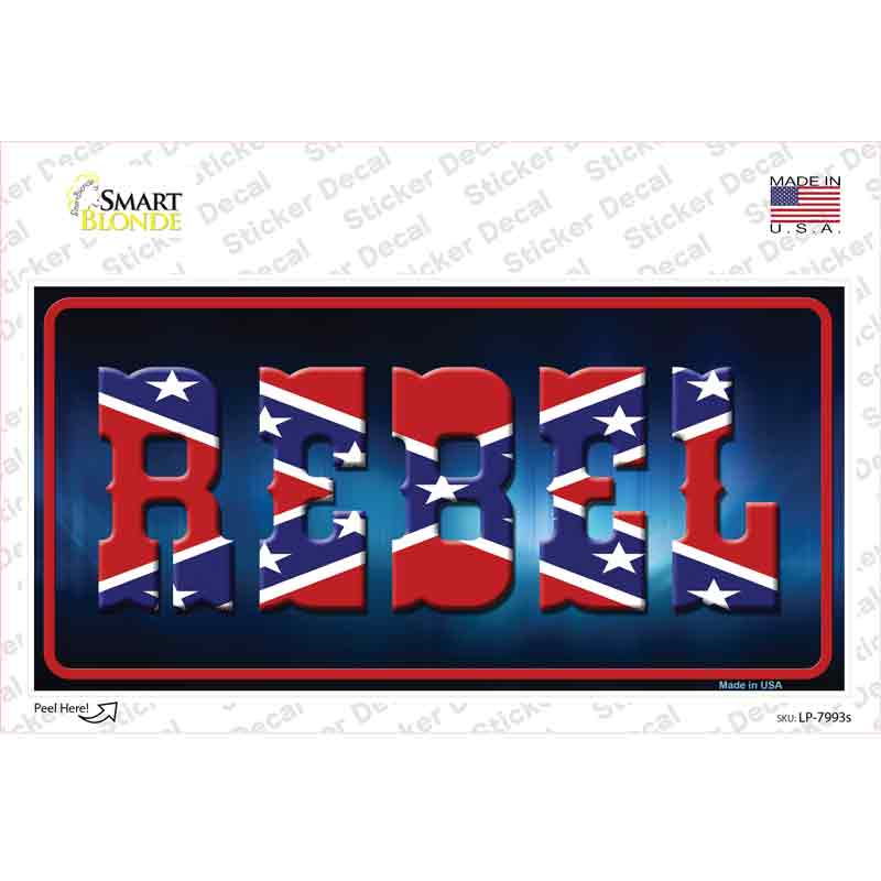 Rebel Novelty Sticker Decal Small