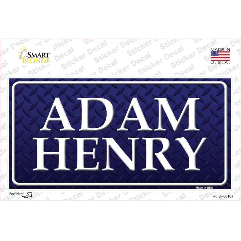 Adam Henry Novelty Sticker Decal Small