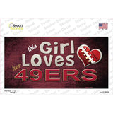 This Girl Loves Her 49ers Novelty Sticker Decal