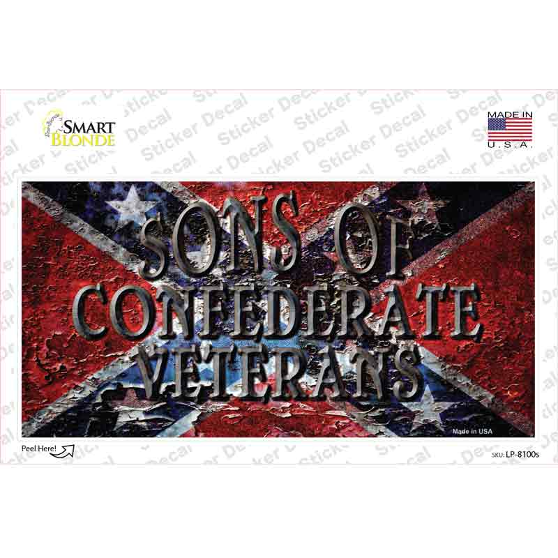 Sons Of Confederate Veterans Novelty Sticker Decal Small