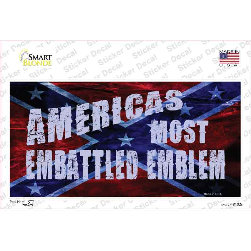 Americas Most Embattled Emblem Novelty Sticker Decal Small