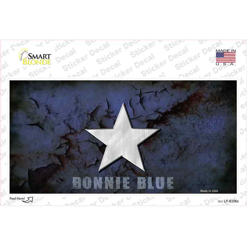 Bonnie Blue Star Novelty Sticker Decal Small