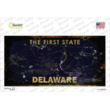 Delaware State Rusty Novelty Sticker Decal Small