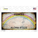 Hawaii State Rusty Novelty Sticker Decal Small