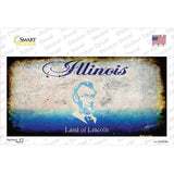 Illinois State Rusty Novelty Sticker Decal Small