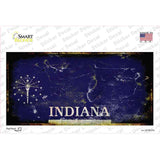 Indiana State Rusty Novelty Sticker Decal Small