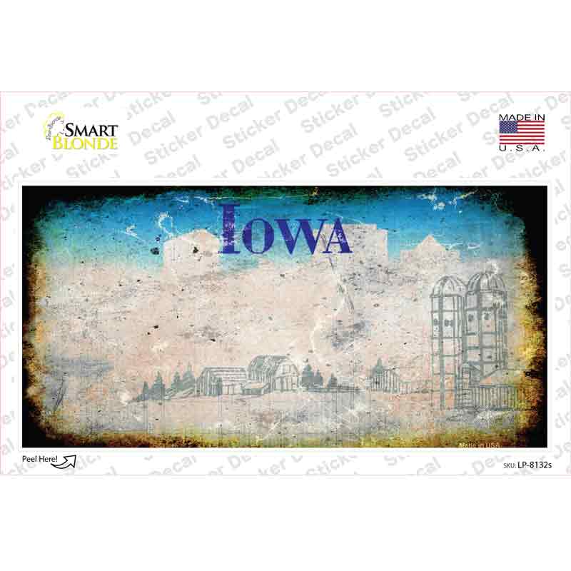 Iowa State Rusty Novelty Sticker Decal