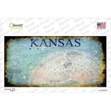 Kansas State Rusty Novelty Sticker Decal Small