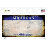 Michigan State Rusty Novelty Sticker Decal Small