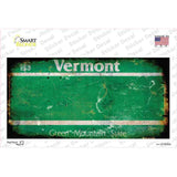 Vermont State Rusty Novelty Sticker Decal Small