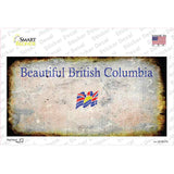 British Columbia Rusty Novelty Sticker Decal Small