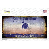 South Carolina Rusty Novelty Sticker Decal Small