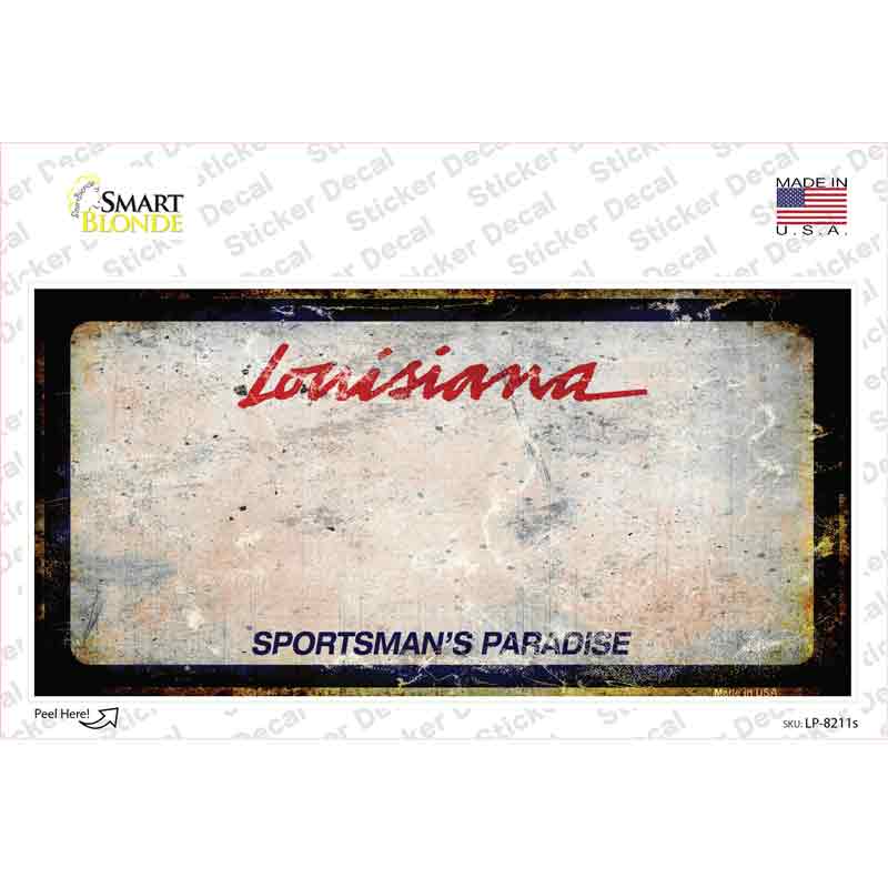 Louisiana Sportsmans Palace Rusty Novelty Sticker Decal Small