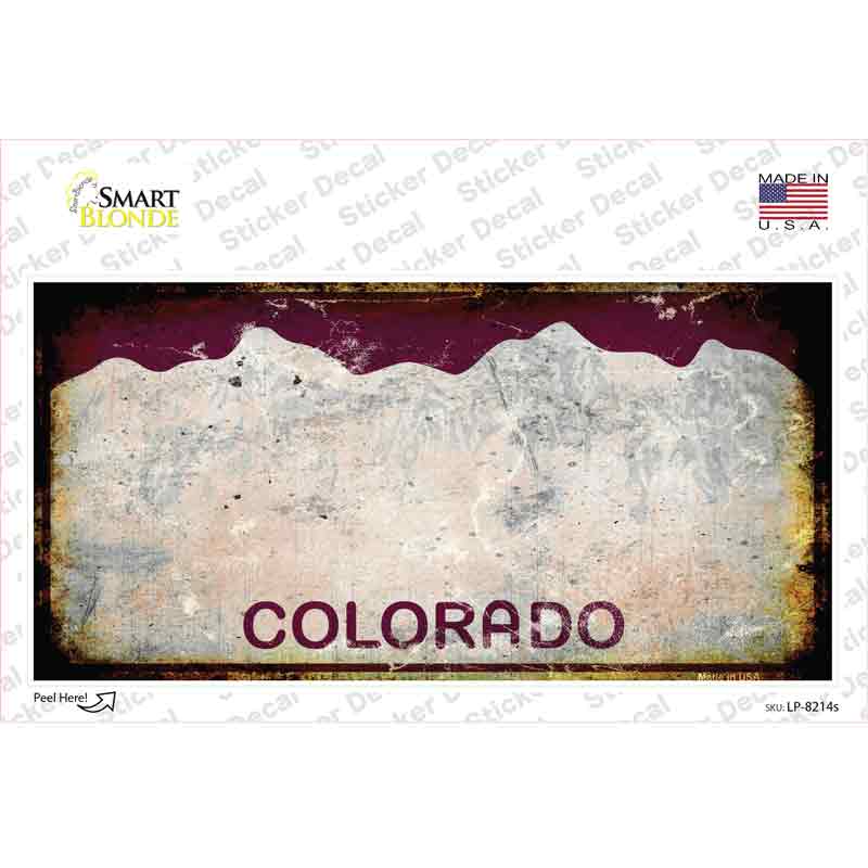 Colorado Rusty Novelty Sticker Decal Small