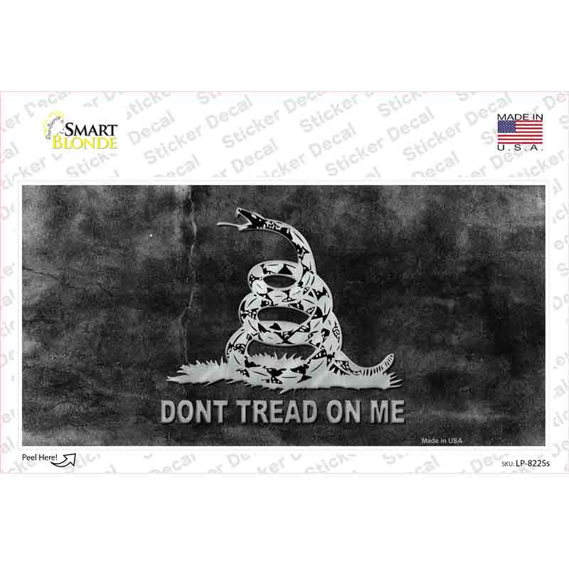 Dont Tread On Me Black Novelty Sticker Decal Small