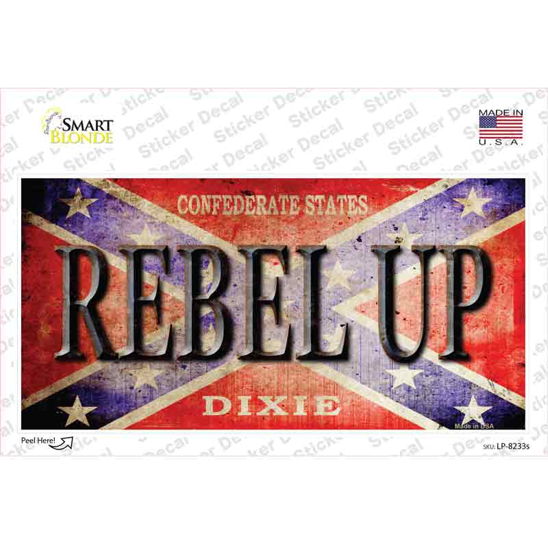 Rebel Up Novelty Sticker Decal Small