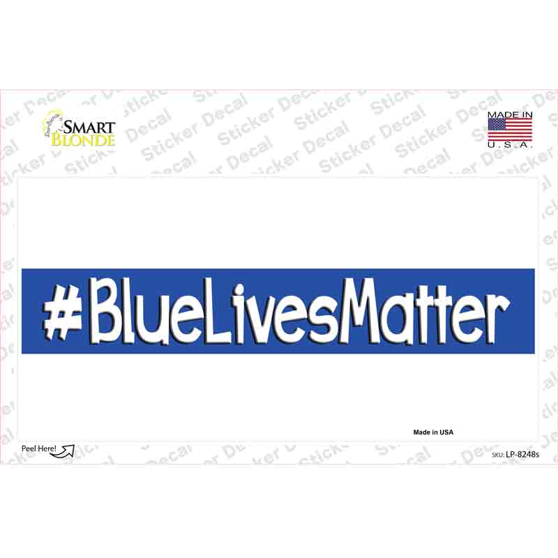 Blue Lives Matter Novelty Sticker Decal Small