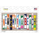 New Smyrna Beach Plate Art Novelty Sticker Decal Small