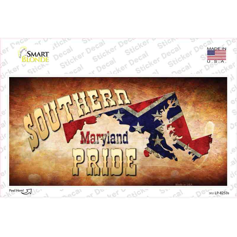 Southern Pride Maryland Novelty Sticker Decal Small