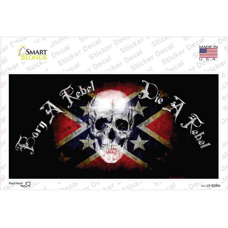 Born A Rebel Novelty Sticker Decal