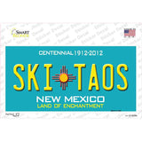 Ski Taos Teal New Mexico Novelty Sticker Decal Small