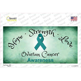 Ovarian Cancer Ribbon Novelty Sticker Decal